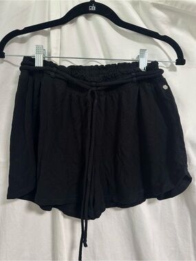 Fabletics Black Drawstring Athletic Lounge Shorts